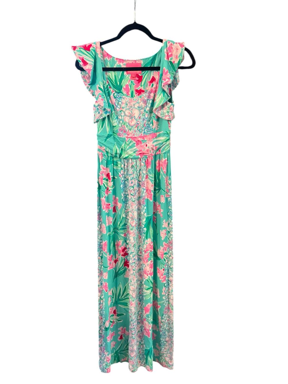 Lilly Pulitzer Cristal Maxi Dress Isn't She Lovely print size XS